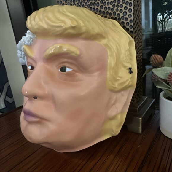 Trump Pout Halloween Cosplay Plastic Mask Disguise Inc Hilary Toliet Paper New - Picture 2 of 8